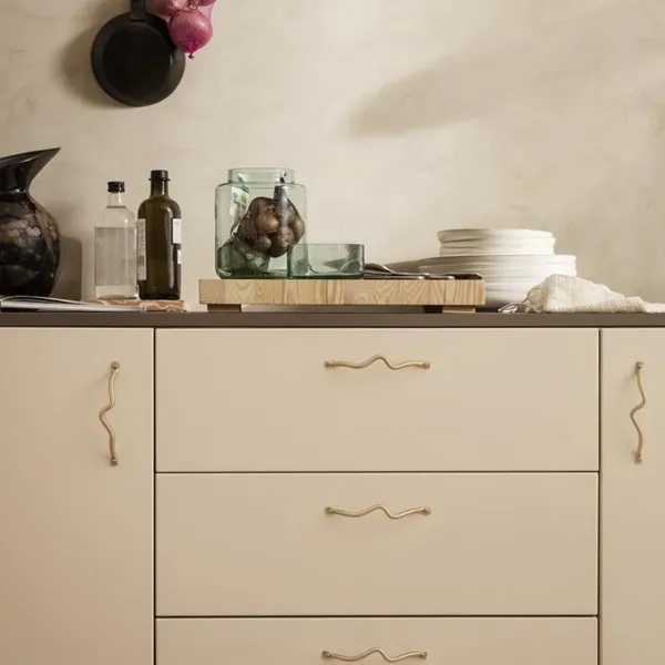 Porte-manteaux & Patères^Ferm Living Poignee Curvature Laiton 14,2Cm Dore