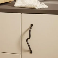 Porte-manteaux & Patères^Ferm Living Poignee Curvature Laiton 14,2Cm Dore