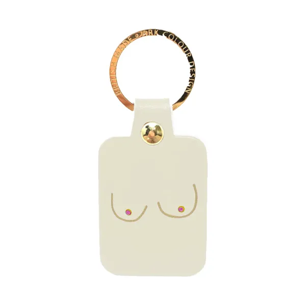 Porte-clés^Ark Porte-clés Boobs En Cuir - Creme