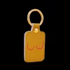 Porte-clés^Ark Porte-clés Boobs En Cuir - Moutarde