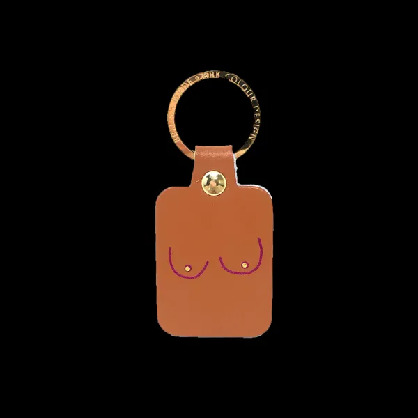 Porte-clés^Ark Porte-clés Boobs En Cuir - Orange Brule