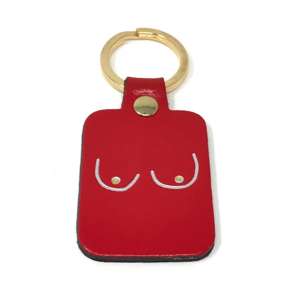 Porte-clés^Ark Porte-clés Boobs En Cuir - Rouge