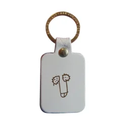 Porte-clés^Ark Porte-clés Zizi En Cuir - Creme