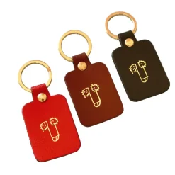 Porte-clés^Ark Porte-clés Zizi En Cuir Marron