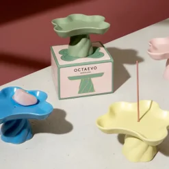Bougies, Bougeoirs Et Allumettes^Octaevo Porte-Encens Templo Vert