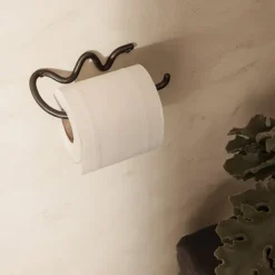 Porte-manteaux & Patères^Ferm Living Porte-Papier Toilette Curvature Noir