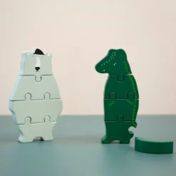 Jeux Éducatifs^Trixie Puzzle Mr Crocodile En Bois