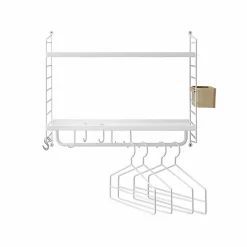 Etagères^String Furniture Rangement Mural Hallaway - 58 X 50 X 30 Cm - Blanc