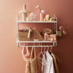 Etagères^String Furniture Rangement Mural Hallaway - 58 X 50 X 30 Cm - Blanc