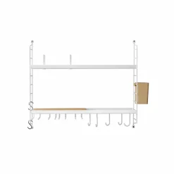 Etagères^String Furniture Rangement Mural Kitchen - 58 X 50 X 20 Cm - Blanc
