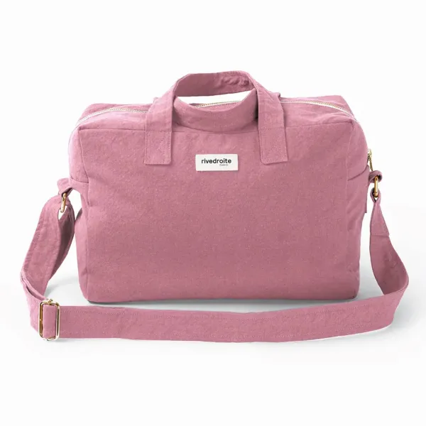 Sacs & Cabas^Rive Droite Paris Sac Sauval City Bag En Coton Recycle - Bois De Rose