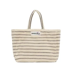Sacs & Cabas^Sélectionné par Fleux Sac Weekend A Rayures - Cream & Ink