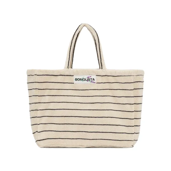 Sacs & Cabas^Sélectionné par Fleux Sac Weekend A Rayures - Cream & Ink