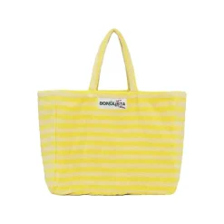Sacs & Cabas^Sélectionné par Fleux Sac Weekend A Rayures - Pristine & Neon Yellow