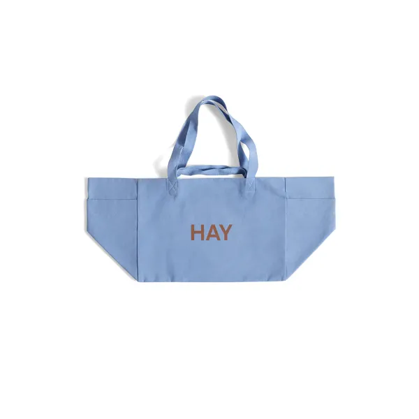Sacs & Cabas^Hay Sac Weekend En Coton Recycle - Bleu Ciel