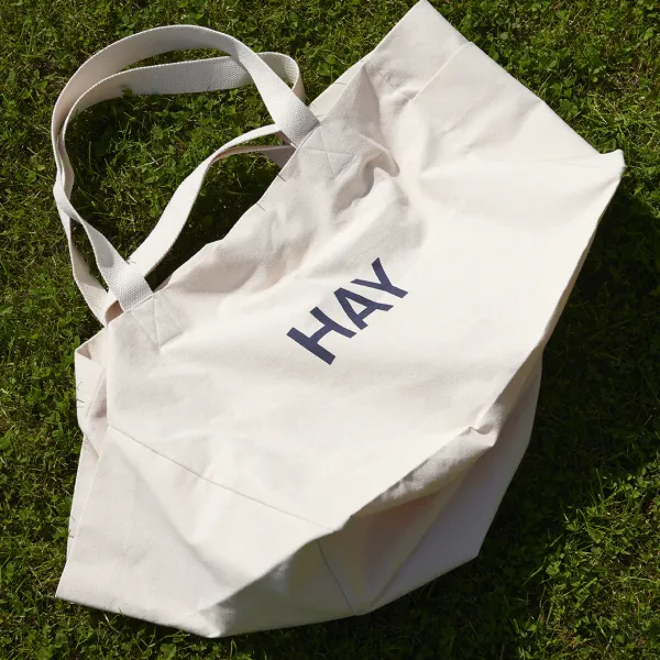 Sacs & Cabas^Hay Sac Weekend En Coton Recycle - Bleu Nuit