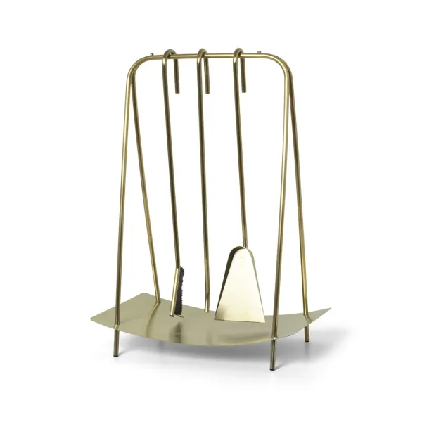 Accessoires Design^Ferm Living Serviteur De Cheminee Laiton