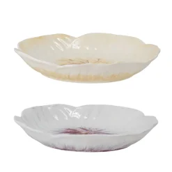 Assiettes & Couverts^Bloomingville Set De 2 Assiettes Mimosa En Gres - O 21 X 3,5 Cm - Violet & Creme