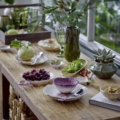 Assiettes & Couverts^Bloomingville Set De 2 Assiettes Mimosa En Gres - O 21 X 3,5 Cm - Violet & Creme