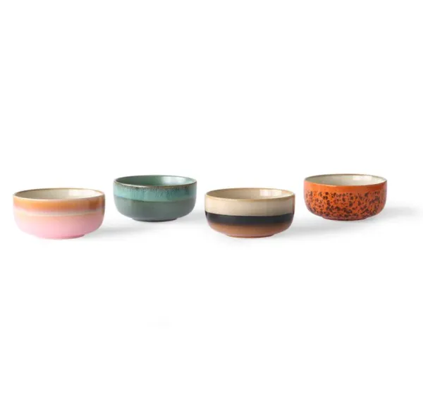 Bols & Coupelles^HK Living Set De 4 Bols A Dessert 70'S Sirius En Gres