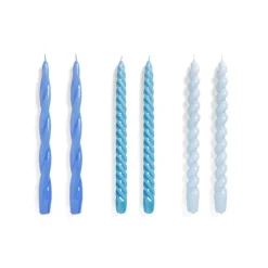 Bougies, Bougeoirs Et Allumettes^Hay Set De 6 Bougies Long Mix Bleu
