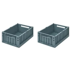Paniers & Boîtes^Liewood Set De 2 Caisses Weston M - Bleu Baleine