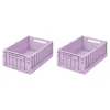 Paniers & Boîtes^Liewood Set De 2 Caisses Weston M - Lavande Clair