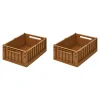 Paniers & Boîtes^Liewood Set De 2 Caisses Weston M - Golden Caramel