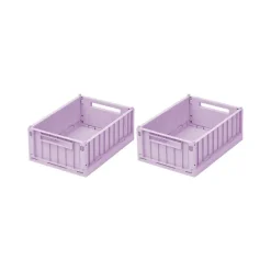 Paniers & Boîtes^Liewood Set De 2 Caisses Weston S - Lavande Clair