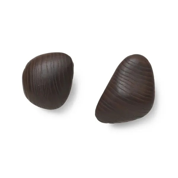 Porte-manteaux & Patères^Ferm Living Set De 2 Crochets Cairn - Marron Fonce
