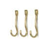 Porte-manteaux & Patères^Ferm Living Set De 3 Pateres Curvature Laiton Dore