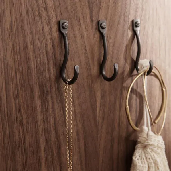 Porte-manteaux & Patères^Ferm Living Set De 3 Pateres Curvature Laiton Dore