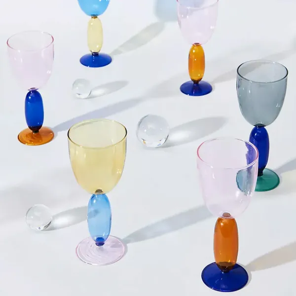 Carafes & Verres^Sélectionné par Fleux Set De 2 Verres A Vin Boon Jaune