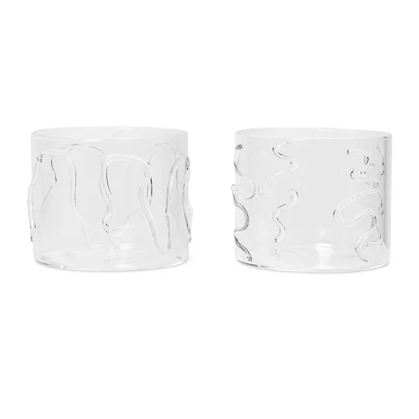Carafes & Verres^Ferm Living Set De 2 Verres Doodle - Transparent