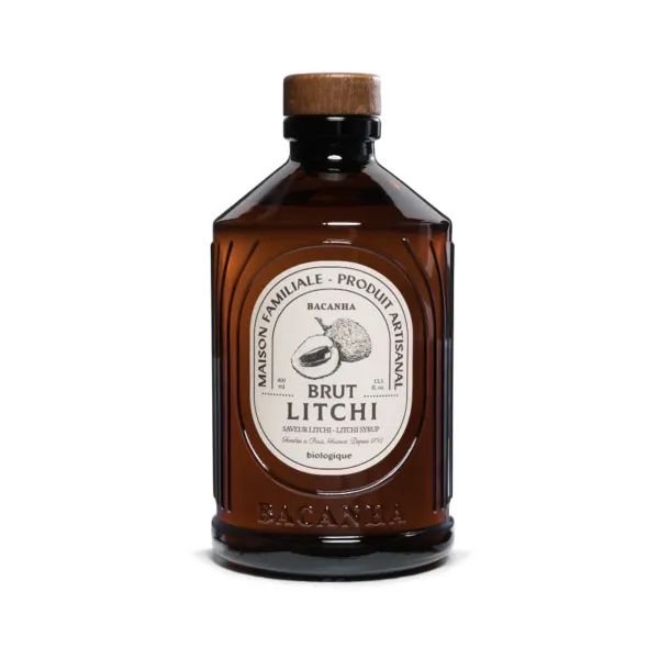 Épicerie^Bacanha Sirop Brut De Litchi Bio - 400Ml