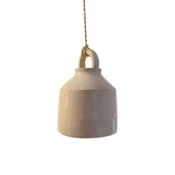 Suspensions^Honoré Suspension Cloche Nori En Ceramique - Blanc Emaille