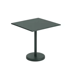 Tables D'extérieur^Muuto Table A Cafe Linear Steel Dark Green - 70 X 70 X H 73 Cm