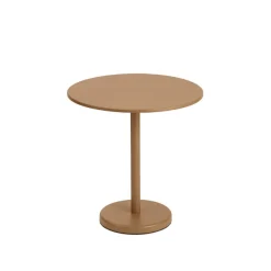 Tables D'extérieur^Muuto Table A Cafe Linear Steel Burnt Orange - O 70 X H 73 Cm
