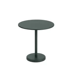 Tables D'extérieur^Muuto Table A Cafe Linear Steel Dark Green - O 70 X H 73 Cm