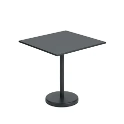 Tables D'extérieur^Muuto Table A Cafe Linear Steel Black - 70 X 70 X H 73 Cm