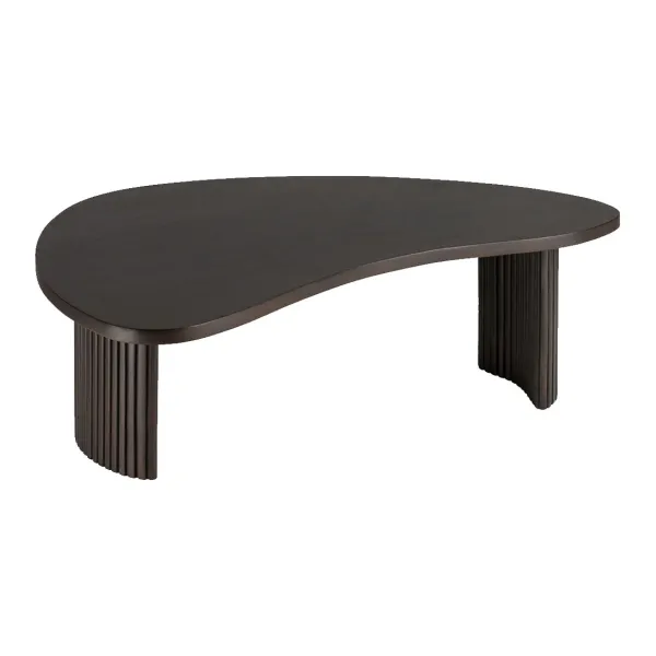 Tables Basses & D'Appoint^Ethnicraft Table Basse Boomerang En Acajou L 85 X L 77 - Marron