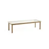 Tables Basses & D'Appoint^Hay Table Basse Kofi Chene Massif & Verre Roseau Transparent - L 140 X L 50 X H 36 Cm