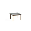 Tables Basses & D'Appoint^Hay Table Basse Kofi Noyer Massif & Verre Teinte Gris - L 60 X L 60 X H 36 Cm