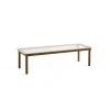 Tables Basses & D'Appoint^Hay Table Basse Kofi Noyer Massif & Verre Roseau Transparent - L 140 X L 50 X H 36 Cm