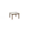 Tables Basses & D'Appoint^Hay Table Basse Kofi Noyer Massif & Verre Roseau Transparent - L 60 X L 60 X H 36 Cm