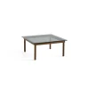 Tables Basses & D'Appoint^Hay Table Basse Kofi Noyer Massif & Verre Teinte Gris - L 80 X L 80 X H 36 Cm