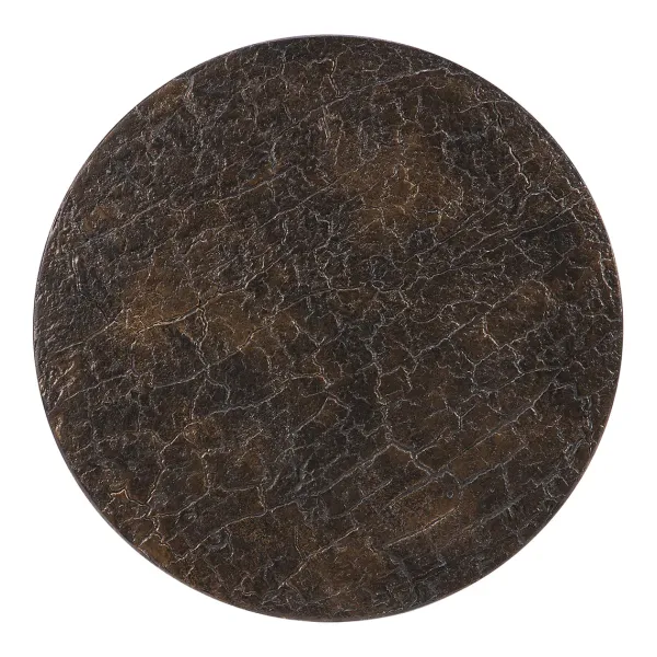 Tables Basses & D'Appoint^Ethnicraft Table Basse Luna - Lava - Whisky - O 50 X H 45 Cm