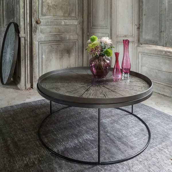 Tables Basses & D'Appoint^Ethnicraft Table Basse Pour Plateau Rond En Metal - O 93 Cm