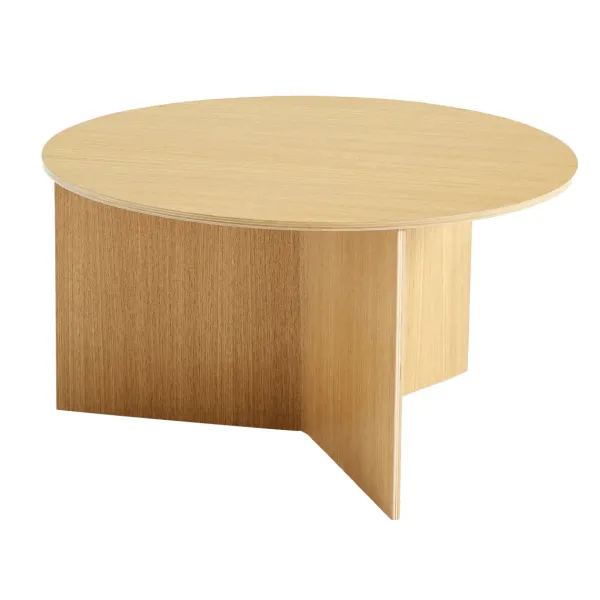Tables Basses & D'Appoint^Hay Table Basse Slit Ronde En Chene - O 65 X H 35,5 Cm
