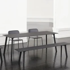 Tables À Manger^Hay Table Cph Deux 210 Noir & Pieds Hetre - Noir